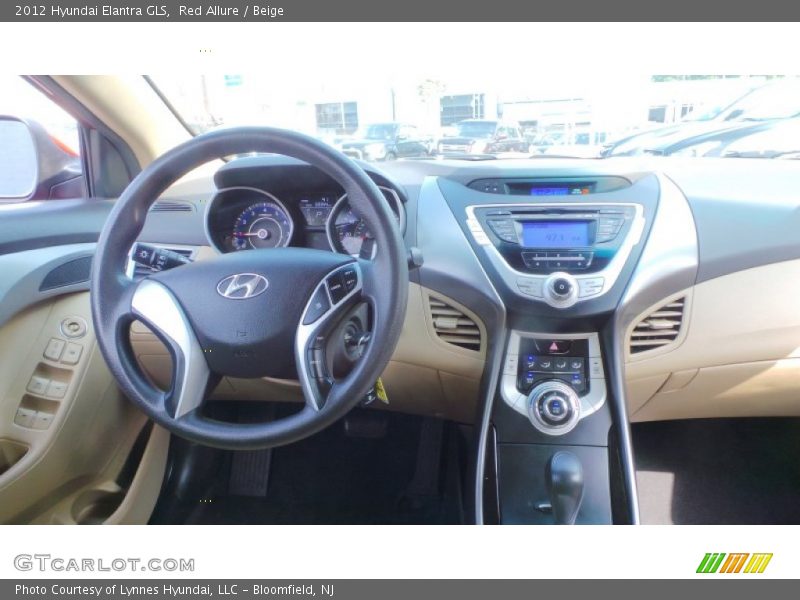 Red Allure / Beige 2012 Hyundai Elantra GLS