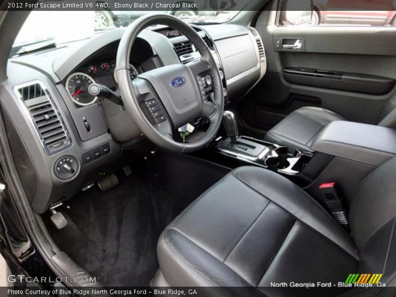 Ebony Black / Charcoal Black 2012 Ford Escape Limited V6 4WD