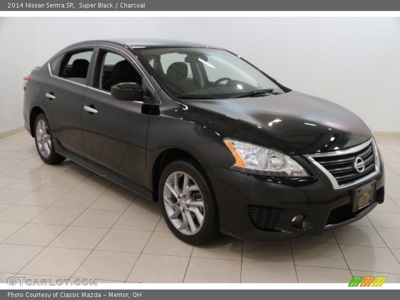 Super Black / Charcoal 2014 Nissan Sentra SR