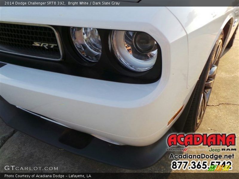Bright White / Dark Slate Gray 2014 Dodge Challenger SRT8 392