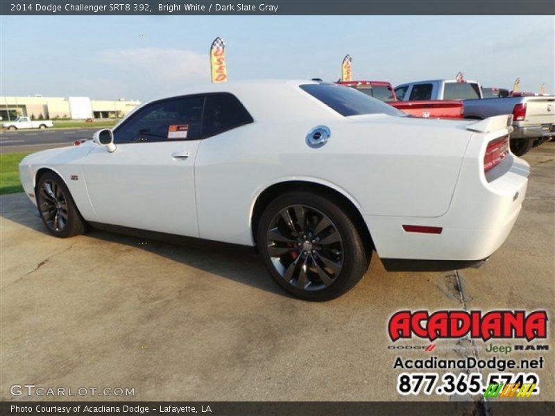 Bright White / Dark Slate Gray 2014 Dodge Challenger SRT8 392
