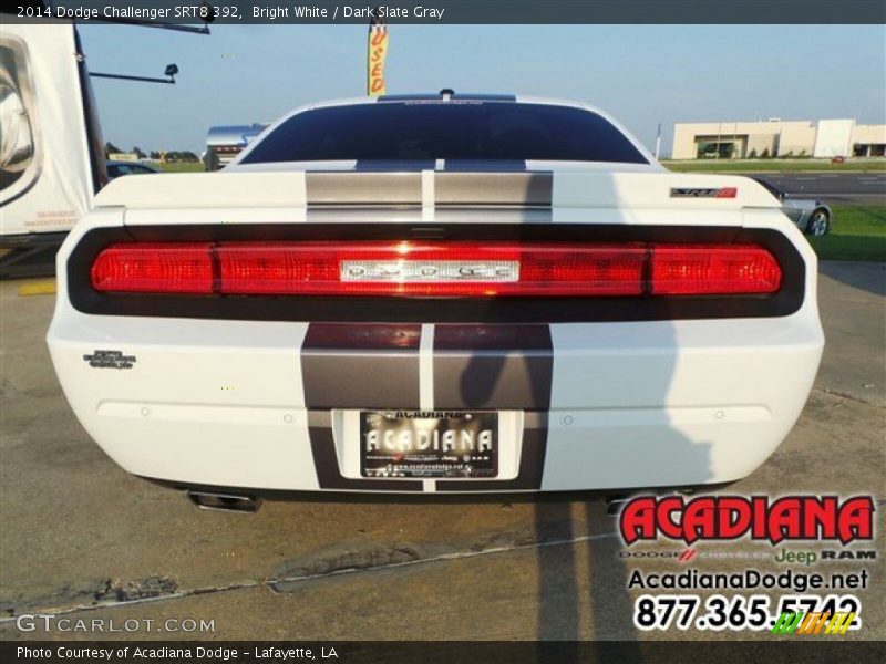 Bright White / Dark Slate Gray 2014 Dodge Challenger SRT8 392