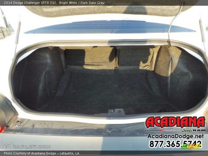 Bright White / Dark Slate Gray 2014 Dodge Challenger SRT8 392
