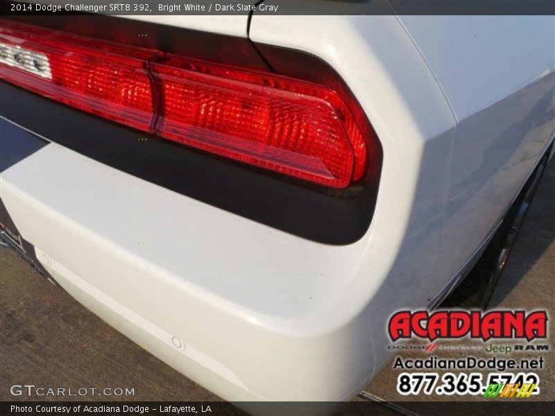 Bright White / Dark Slate Gray 2014 Dodge Challenger SRT8 392