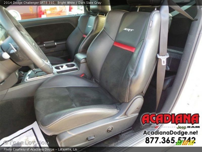 Bright White / Dark Slate Gray 2014 Dodge Challenger SRT8 392
