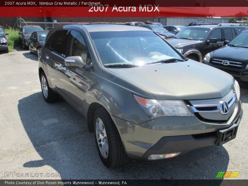 Nimbus Gray Metallic / Parchment 2007 Acura MDX