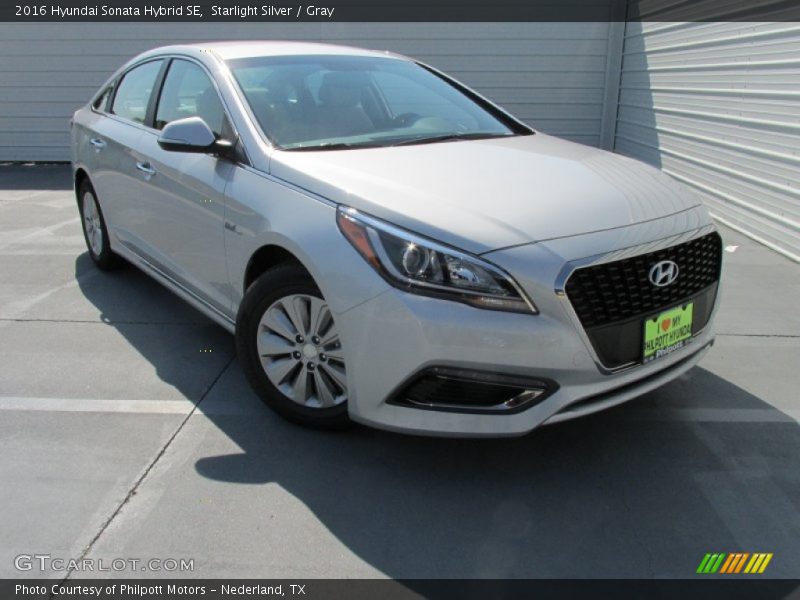 Starlight Silver / Gray 2016 Hyundai Sonata Hybrid SE