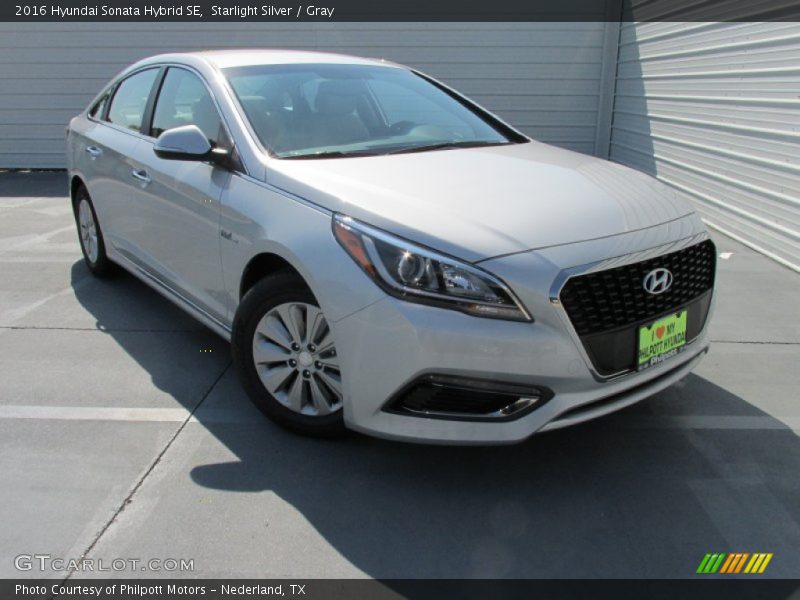 Starlight Silver / Gray 2016 Hyundai Sonata Hybrid SE