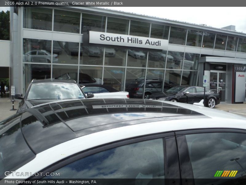 Glacier White Metallic / Black 2016 Audi A3 2.0 Premium quattro