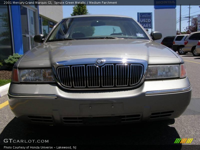 Spruce Green Metallic / Medium Parchment 2001 Mercury Grand Marquis GS