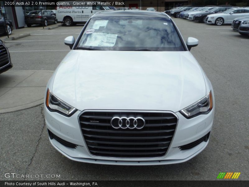 Glacier White Metallic / Black 2016 Audi A3 2.0 Premium quattro