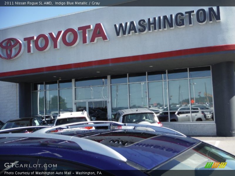 Indigo Blue Metallic / Gray 2011 Nissan Rogue SL AWD