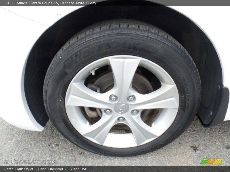 Monaco White / Gray 2013 Hyundai Elantra Coupe GS