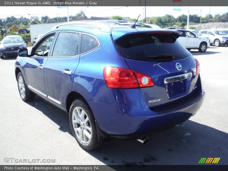 Indigo Blue Metallic / Gray 2011 Nissan Rogue SL AWD
