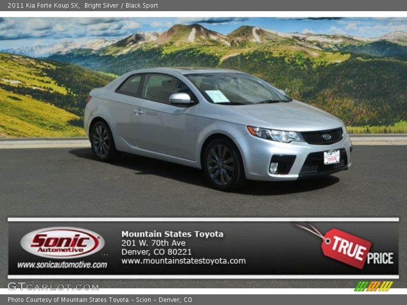Bright Silver / Black Sport 2011 Kia Forte Koup SX