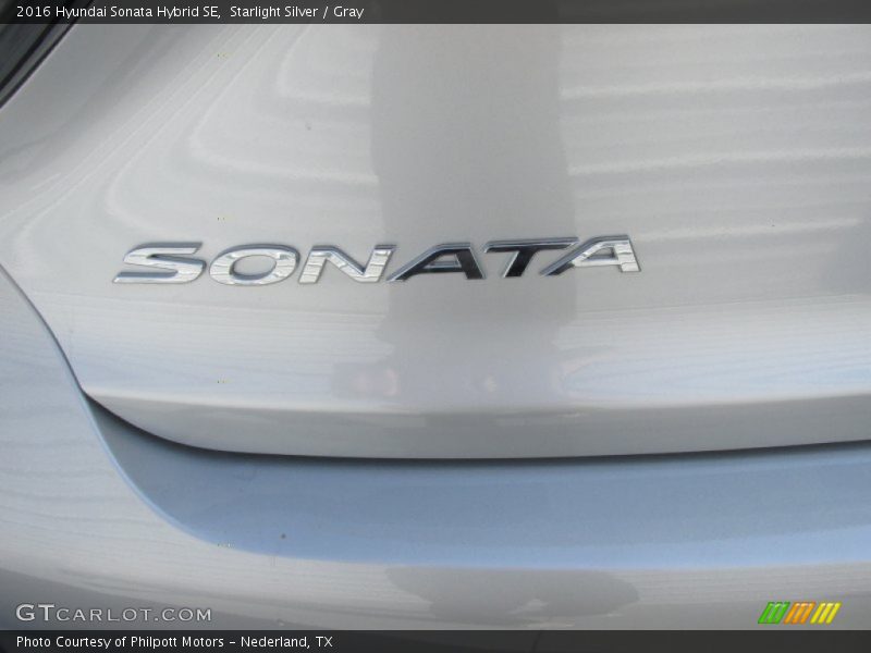 Starlight Silver / Gray 2016 Hyundai Sonata Hybrid SE