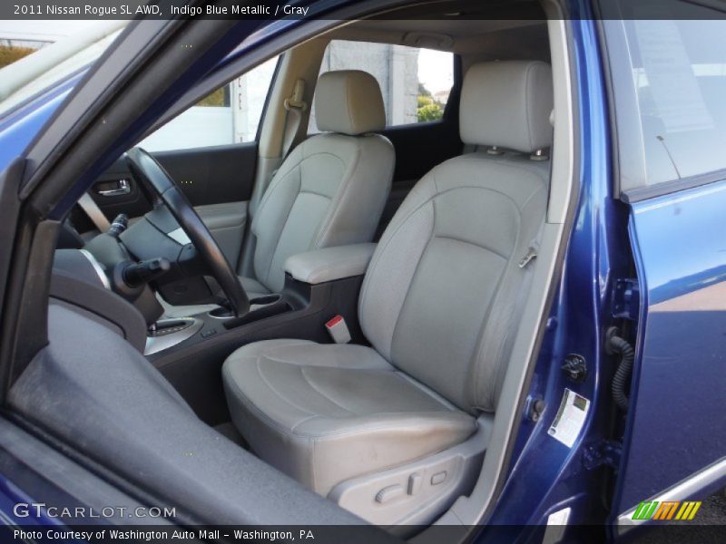 Indigo Blue Metallic / Gray 2011 Nissan Rogue SL AWD