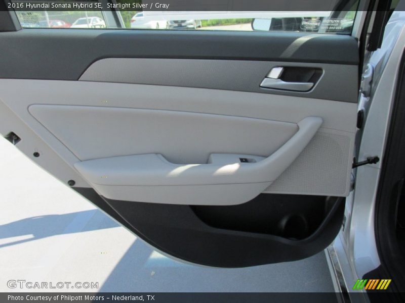 Starlight Silver / Gray 2016 Hyundai Sonata Hybrid SE