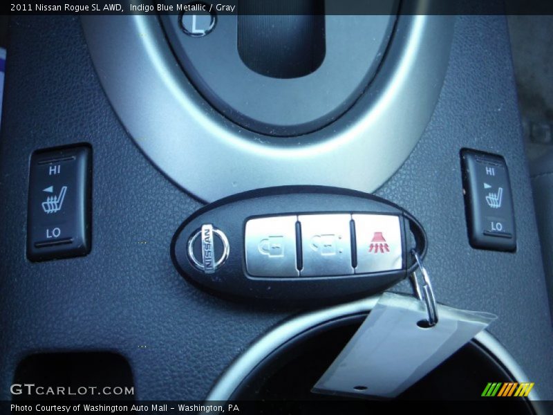 Indigo Blue Metallic / Gray 2011 Nissan Rogue SL AWD