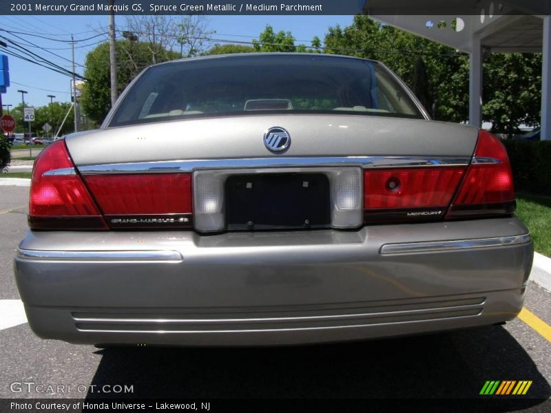 Spruce Green Metallic / Medium Parchment 2001 Mercury Grand Marquis GS