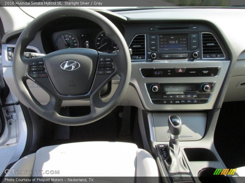 Dashboard of 2016 Sonata Hybrid SE