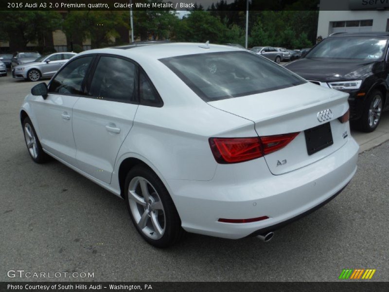 Glacier White Metallic / Black 2016 Audi A3 2.0 Premium quattro