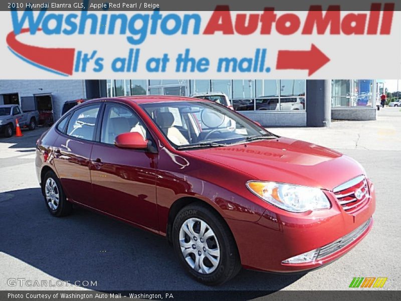 Apple Red Pearl / Beige 2010 Hyundai Elantra GLS