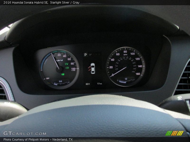 Starlight Silver / Gray 2016 Hyundai Sonata Hybrid SE