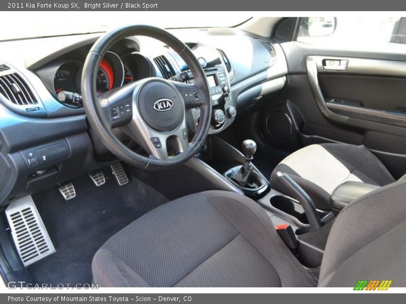 Bright Silver / Black Sport 2011 Kia Forte Koup SX