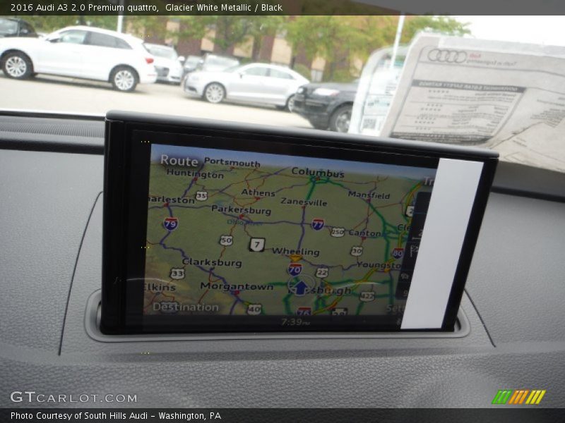Glacier White Metallic / Black 2016 Audi A3 2.0 Premium quattro