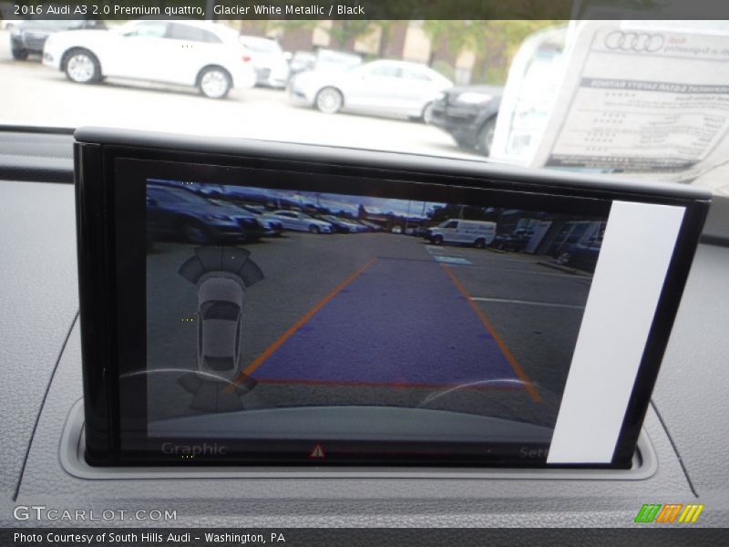Glacier White Metallic / Black 2016 Audi A3 2.0 Premium quattro