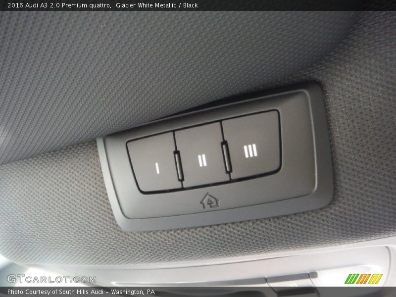 Glacier White Metallic / Black 2016 Audi A3 2.0 Premium quattro