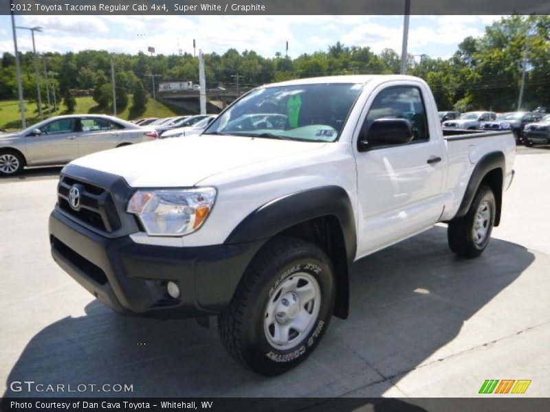 Super White / Graphite 2012 Toyota Tacoma Regular Cab 4x4