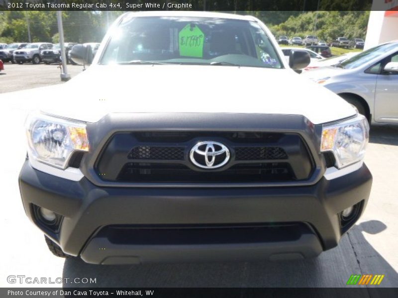 Super White / Graphite 2012 Toyota Tacoma Regular Cab 4x4