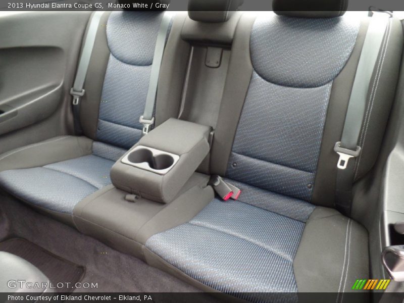 Monaco White / Gray 2013 Hyundai Elantra Coupe GS