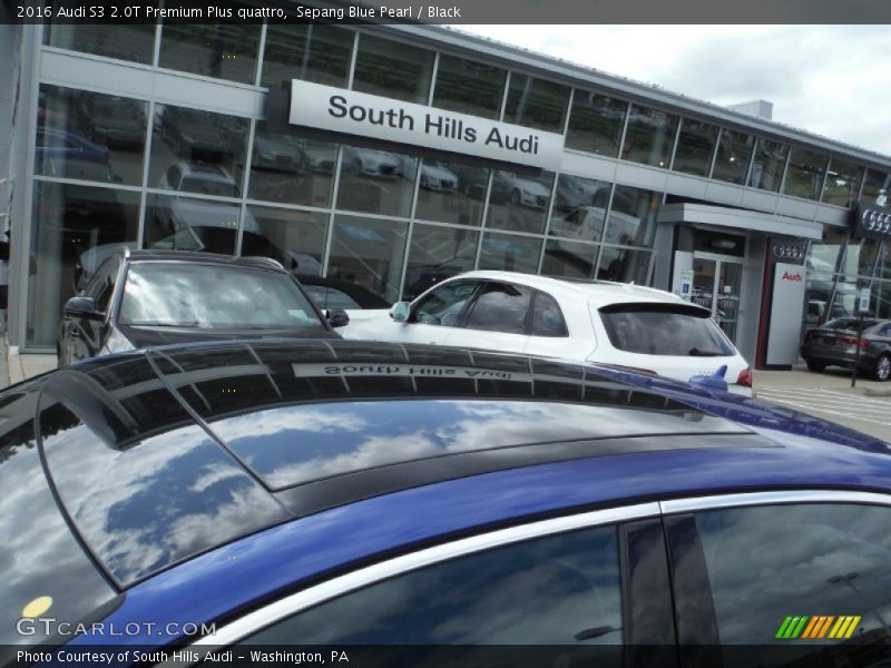 Sepang Blue Pearl / Black 2016 Audi S3 2.0T Premium Plus quattro