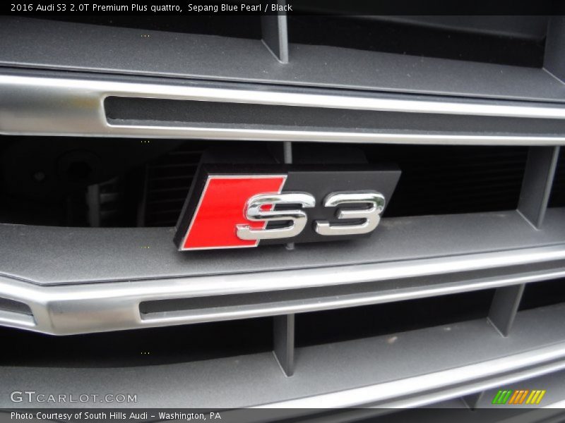 Sepang Blue Pearl / Black 2016 Audi S3 2.0T Premium Plus quattro