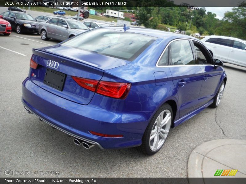 Sepang Blue Pearl / Black 2016 Audi S3 2.0T Premium Plus quattro