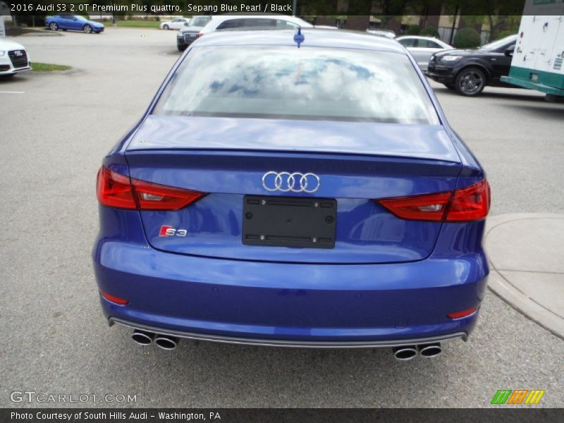 Sepang Blue Pearl / Black 2016 Audi S3 2.0T Premium Plus quattro