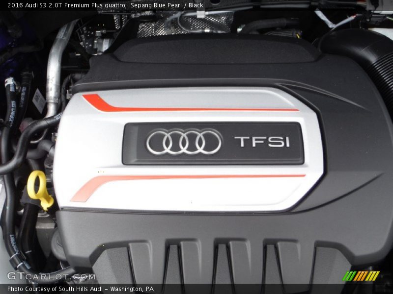 Sepang Blue Pearl / Black 2016 Audi S3 2.0T Premium Plus quattro