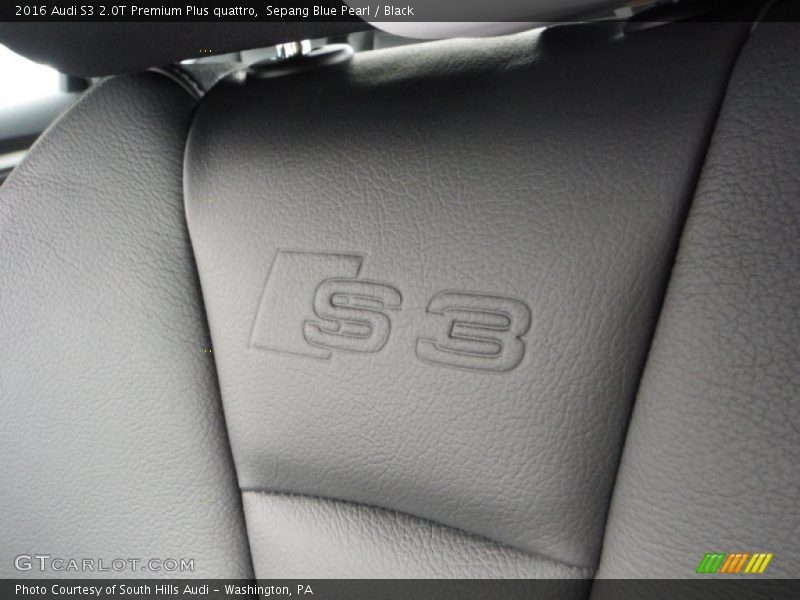 Sepang Blue Pearl / Black 2016 Audi S3 2.0T Premium Plus quattro