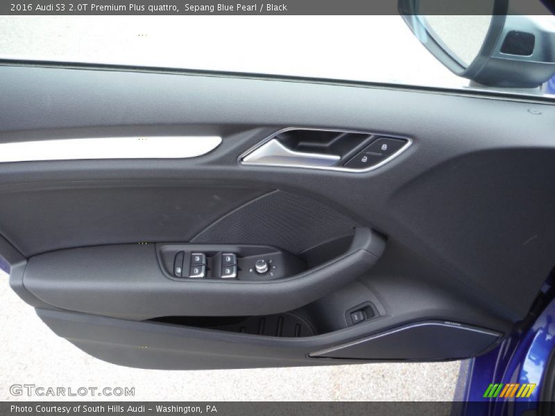 Sepang Blue Pearl / Black 2016 Audi S3 2.0T Premium Plus quattro