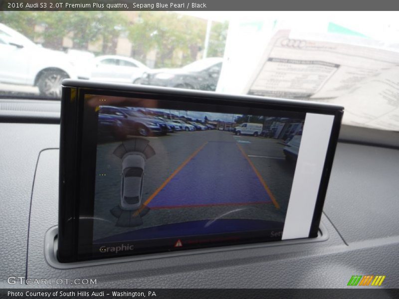Sepang Blue Pearl / Black 2016 Audi S3 2.0T Premium Plus quattro