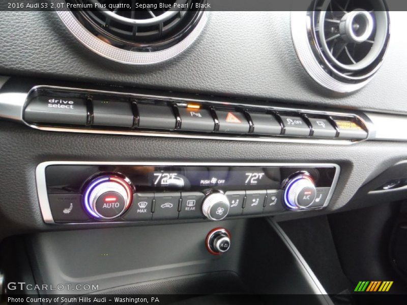 Sepang Blue Pearl / Black 2016 Audi S3 2.0T Premium Plus quattro