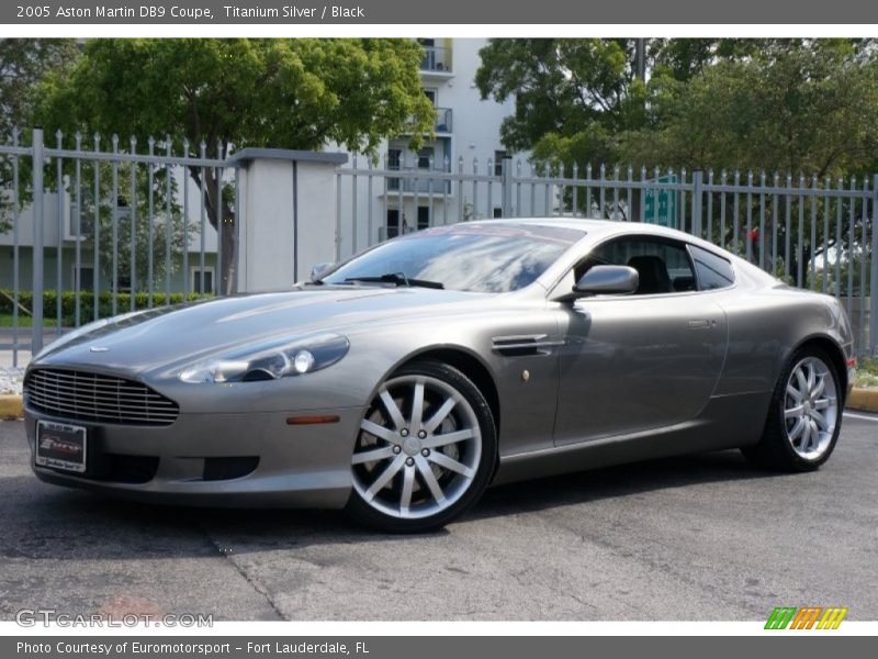 Titanium Silver / Black 2005 Aston Martin DB9 Coupe