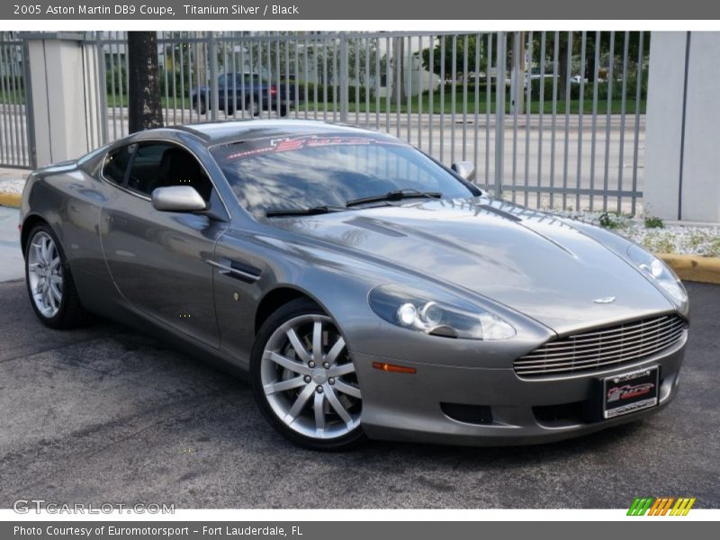 Titanium Silver / Black 2005 Aston Martin DB9 Coupe
