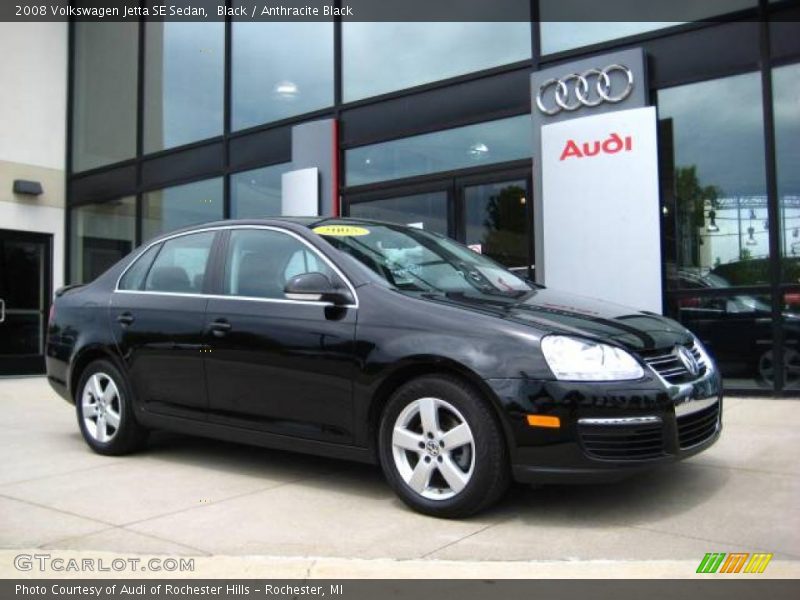 Black / Anthracite Black 2008 Volkswagen Jetta SE Sedan