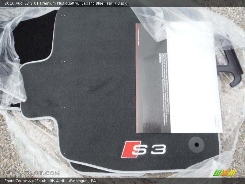 Sepang Blue Pearl / Black 2016 Audi S3 2.0T Premium Plus quattro