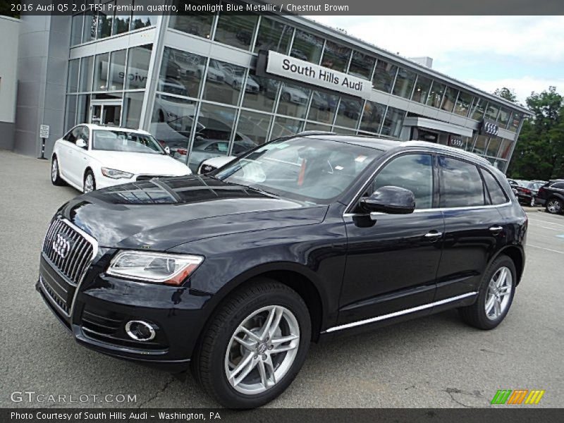 Moonlight Blue Metallic / Chestnut Brown 2016 Audi Q5 2.0 TFSI Premium quattro