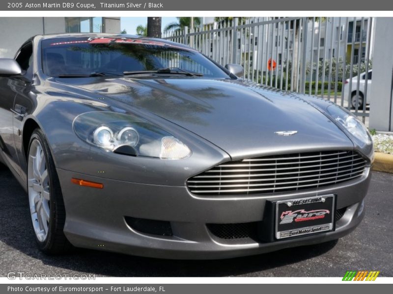 Titanium Silver / Black 2005 Aston Martin DB9 Coupe